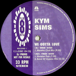 Kym Sims We Gotta Love USED VINYL 12INCH PROMO 33 S RPM