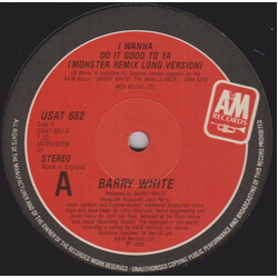 Barry White I Wanna Do It Good To Ya USED VINYL 12INCH