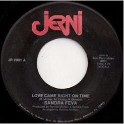 Sandra Feva Love Came Right On Time USED VINYL 7INCH 45 RPM SINGLE