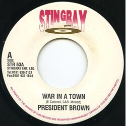 Prezident Brown / Natural Black War In A Town / Prepare USED VINYL 7INCH