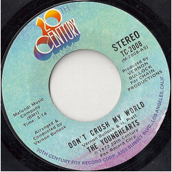 The Younghearts Don't Crush My World USED VINYL 7INCH 45 RPM STEREO