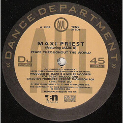 Maxi Priest Peace Throughout The World USED VINYL 12INCH 45 RPM PROMO