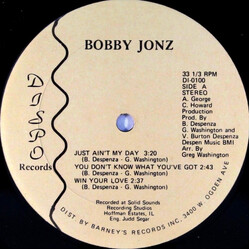 Bobby Jonz / Jimmy Burns Untitled USED VINYL 12INCH 33 S RPM EP