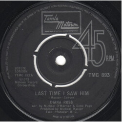 Diana Ross Last Time I Saw Him USED VINYL 7INCH 45 RPM SINGLE