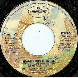 Central Line Walking Into Sunshine USED VINYL 7INCH 45 RPM SINGLE STYRENE STEREO