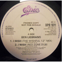 Ben Liebrand I Wish USED VINYL 12INCH 45 RPM PROMO