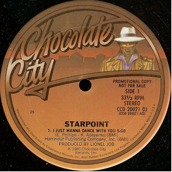 Starpoint I Just Wanna Dance With You USED VINYL 12INCH 33 S RPM PROMO