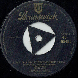 The Four Aces / Al Alberts Love Is A Many Splendored Thing / Shine On Harvest Moon USED VINYL 7INCH 45 RPM