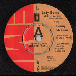 Penny McLean Lady Bump USED VINYL 7INCH 45 RPM PROMO