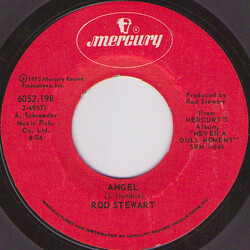 Rod Stewart Angel / What's Made Milwaukee Famous (Has Made A Loser Out Of Me) USED VINYL 7INCH 45 RPM SINGLE