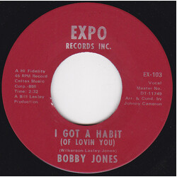 Bobby Jones (7) I Got A Habit (Of Lovin You) / Going Into My Act USED VINYL 7INCH 45 RPM SINGLE