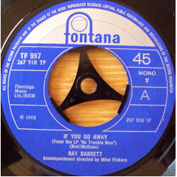 Ray Barrett (2) If You Go Away USED VINYL 7INCH 45 RPM SINGLE