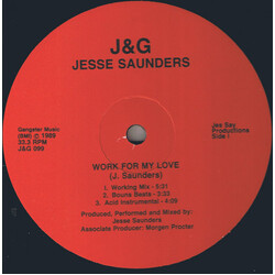 Jesse Saunders Work For My Love Vinyl 12" USED