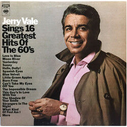 Jerry Vale Sings 16 Greatest Hits Of The 60's Vinyl LP USED