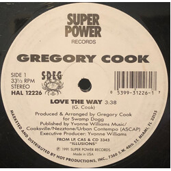 Gregory Cook Love The Way / A Wrinkle In Time USED VINYL 12INCH 33 S RPM