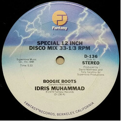 Idris Muhammad Boogie Boots / Foxhuntin' USED VINYL 12INCH