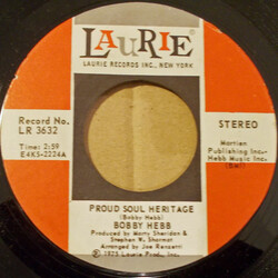 Bobby Hebb True I Love You USED VINYL 7INCH 45 RPM STEREO