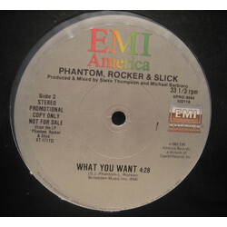 Phantom, Rocker & Slick What You Want USED VINYL 12INCH PROMO