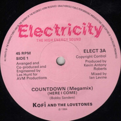 Kofi & The Love Tones Countdown USED VINYL 12INCH SINGLE 45 RPM