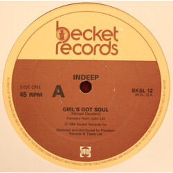 Indeep Girl's Got Soul / The Night The Boy Learned How To Dance USED VINYL 12INCH 45 RPM