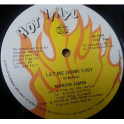 Marvin James Let Me Down Easy USED VINYL 12INCH 45 RPM