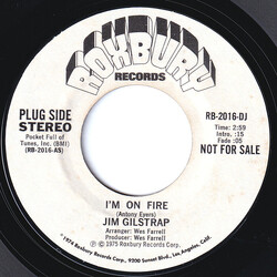 Jim Gilstrap I'm On Fire USED VINYL 7INCH 45 RPM SINGLE PROMO STEREO
