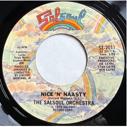 The Salsoul Orchestra Nice 'N' Naasty USED VINYL 7INCH 45 RPM SINGLE STYRENE