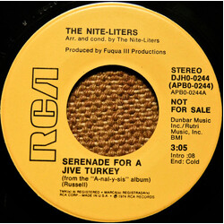 The Nite-Liters Serenade For A Jive Turkey USED VINYL 7INCH 45 RPM PROMO STEREO MONO