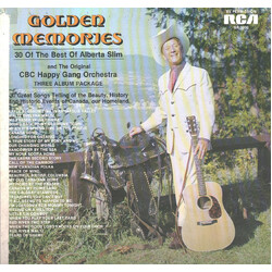 Alberta Slim / CBC Happy Gang Orchestra Golden Memories Vinyl 3 LP USED