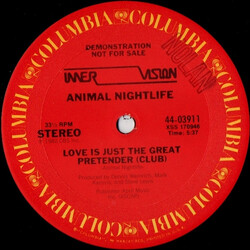Animal Nightlife Love Is Just The Great Pretender USED VINYL 12INCH 33 S RPM PROMO STEREO