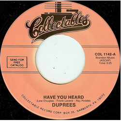 The Duprees Have You Heard USED VINYL 7INCH 45 RPM REISSUE