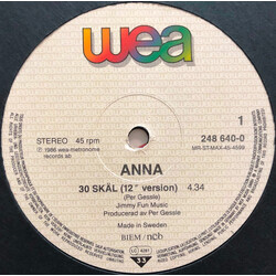 Anna (6) 30 Skäl USED VINYL 12INCH