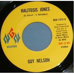 Guy Nelson Halitosis Jones Vinyl 7" USED