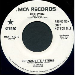 Bernadette Peters Gee Whiz USED VINYL 7INCH 45 RPM PROMO