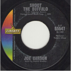 Joe Carson Shoot The Buffalo / Three Little Words Too Late USED VINYL 7INCH SINGLE STYRENE
