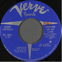 Bobby Hatfield Answer Me My Love USED VINYL 7INCH 45 RPM PROMO