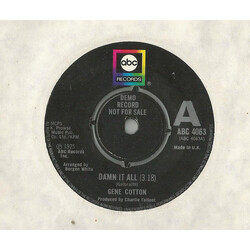 Gene Cotton Damn It All USED VINYL 7INCH 45 RPM SINGLE PROMO