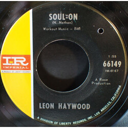 Leon Haywood 1-2-3 / Soul On USED VINYL 7INCH 45 RPM SINGLE