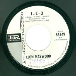 Leon Haywood 1-2-3 / Soul On USED VINYL 7INCH 45 RPM SINGLE PROMO STYRENE