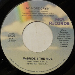 McBride & The Ride No More Cryin' USED VINYL 7INCH 45 RPM SINGLE