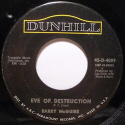 Barry McGuire Eve Of Destruction VINYL 7" USED