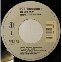 Bob Woodruff Alright USED VINYL 7INCH 45 RPM SINGLE