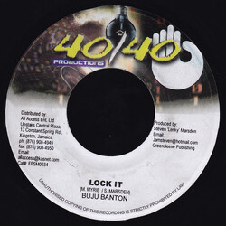 Buju Banton Lock It USED VINYL 7INCH 45 RPM