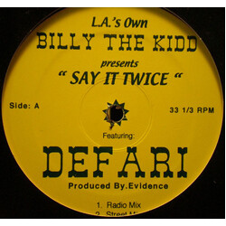 L.A.'s Own Billy The Kidd / Defari Say It Twice USED VINYL 12INCH