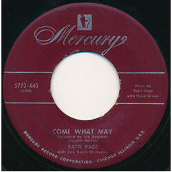 Patti Page Come What May / Retreat (Cries My Heart) USED VINYL 7INCH 45 RPM