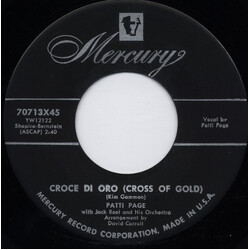 Patti Page / Jack Rael And His Orchestra Croce Di Oro (Cross Of Gold) / Search My Heart USED VINYL 7INCH SINGLE 45 RPM
