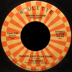 The Essex Easier Said Than Done / A Walkin' Miracle USED VINYL 7INCH 45 RPM REISSUE STEREO