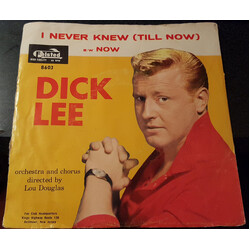 Dick Lee (3) I Never Knew (Till Now) USED VINYL 7INCH 45 RPM SINGLE