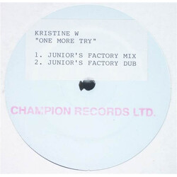 Kristine W One More Try USED VINYL 12INCH WHITE LABEL PROMO