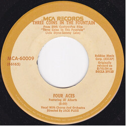 The Four Aces / Al Alberts Three Coins In The Fountain USED VINYL 7INCH SINGLE REISSUE 45 RPM